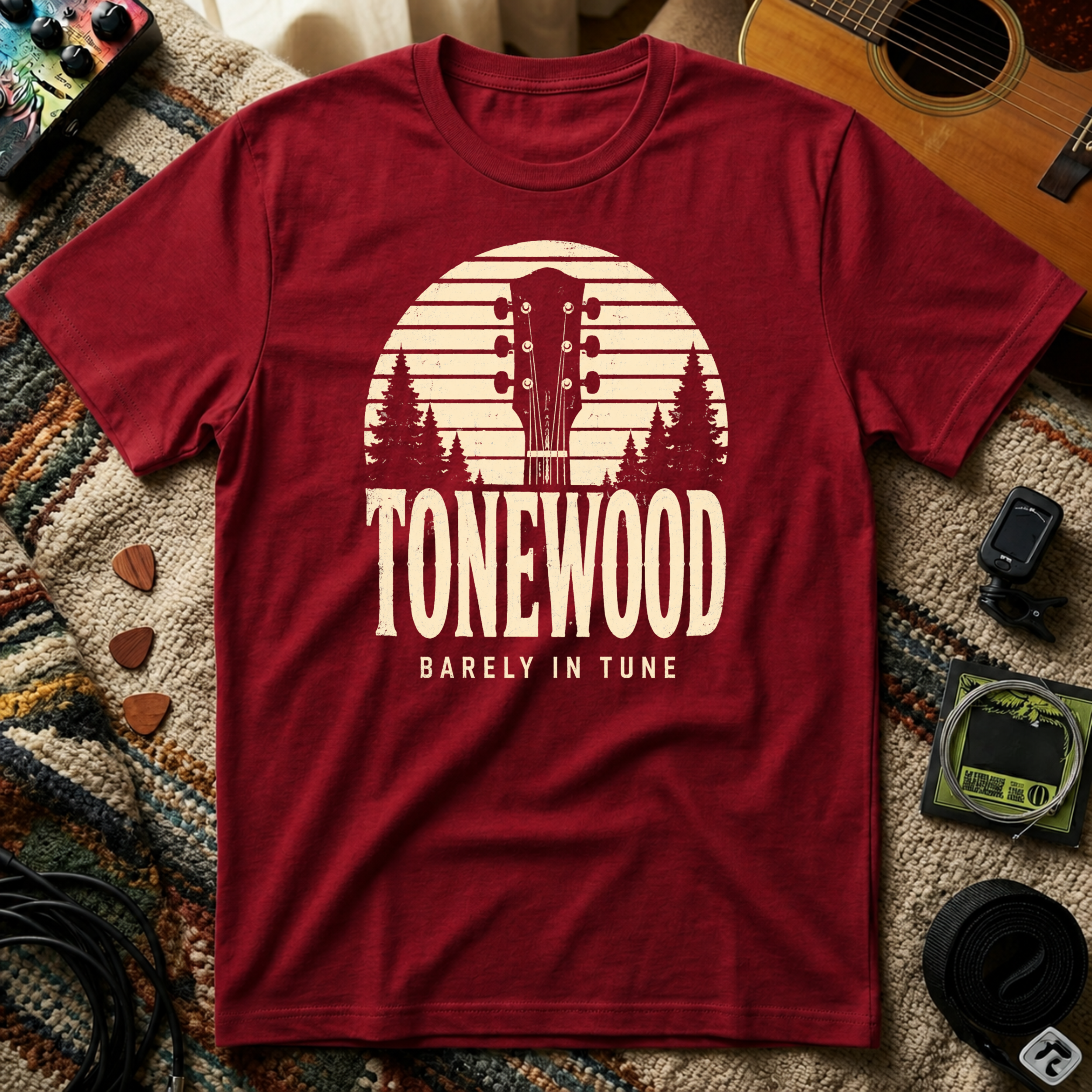 TONEWOOD With Headstock T-Shirt