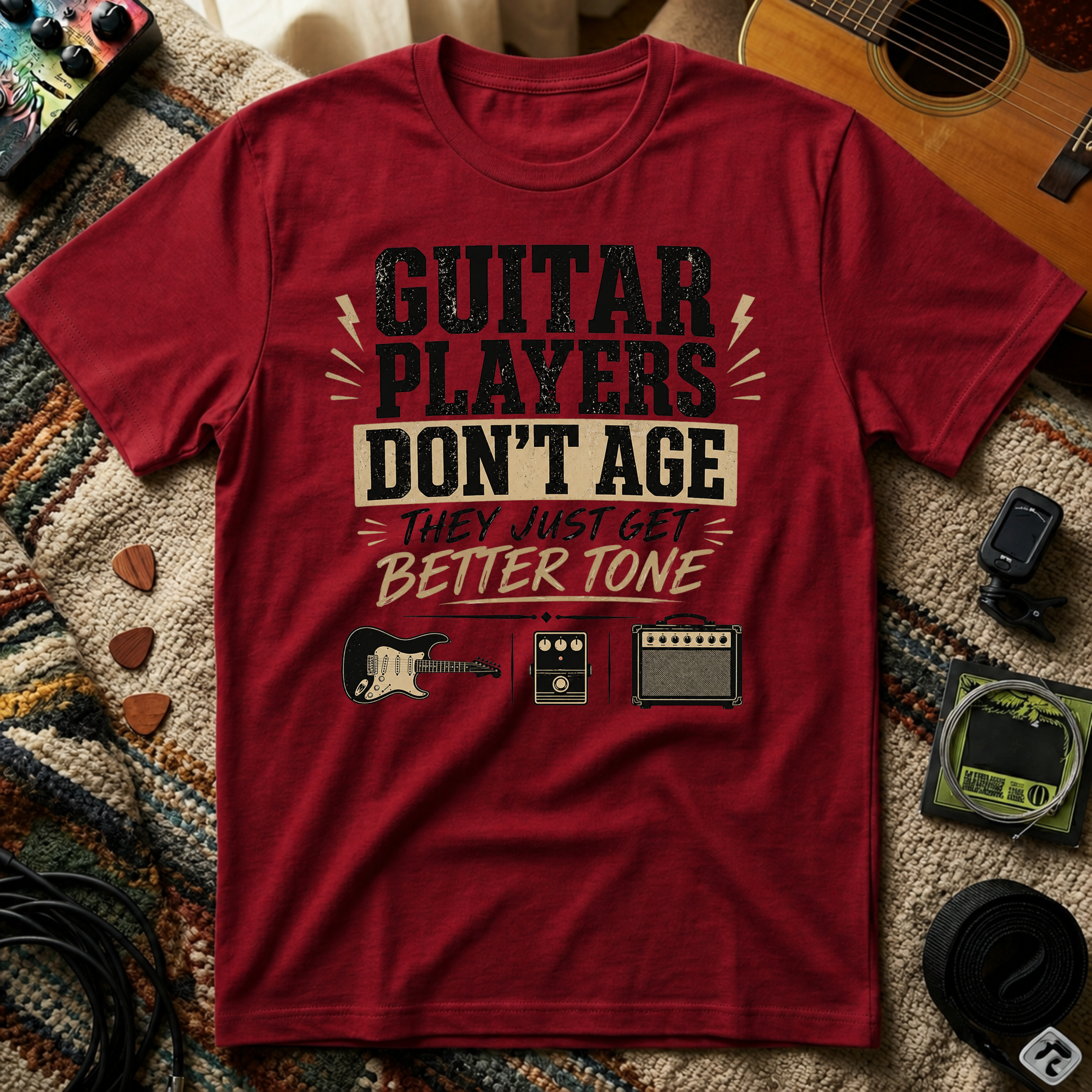 Guitar Players Don't Age They Just Get Better Tone T-Shirt