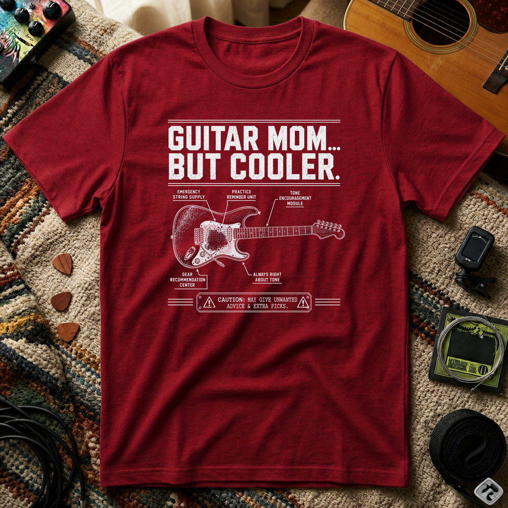 Guitar Mom But Cooler T-Shirt