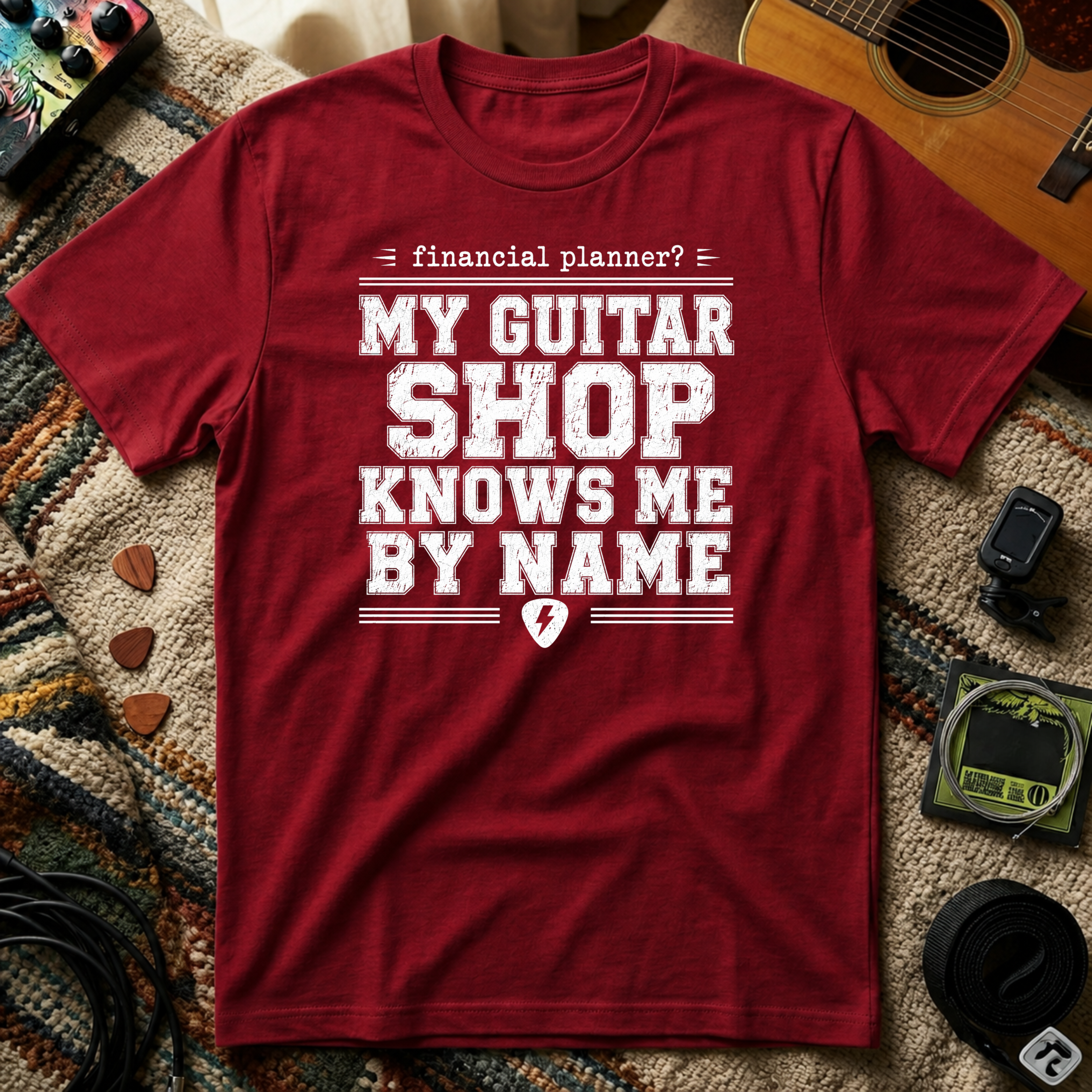 Financial Planner? My Guitar Shop Knows Me By Name T-Shirt