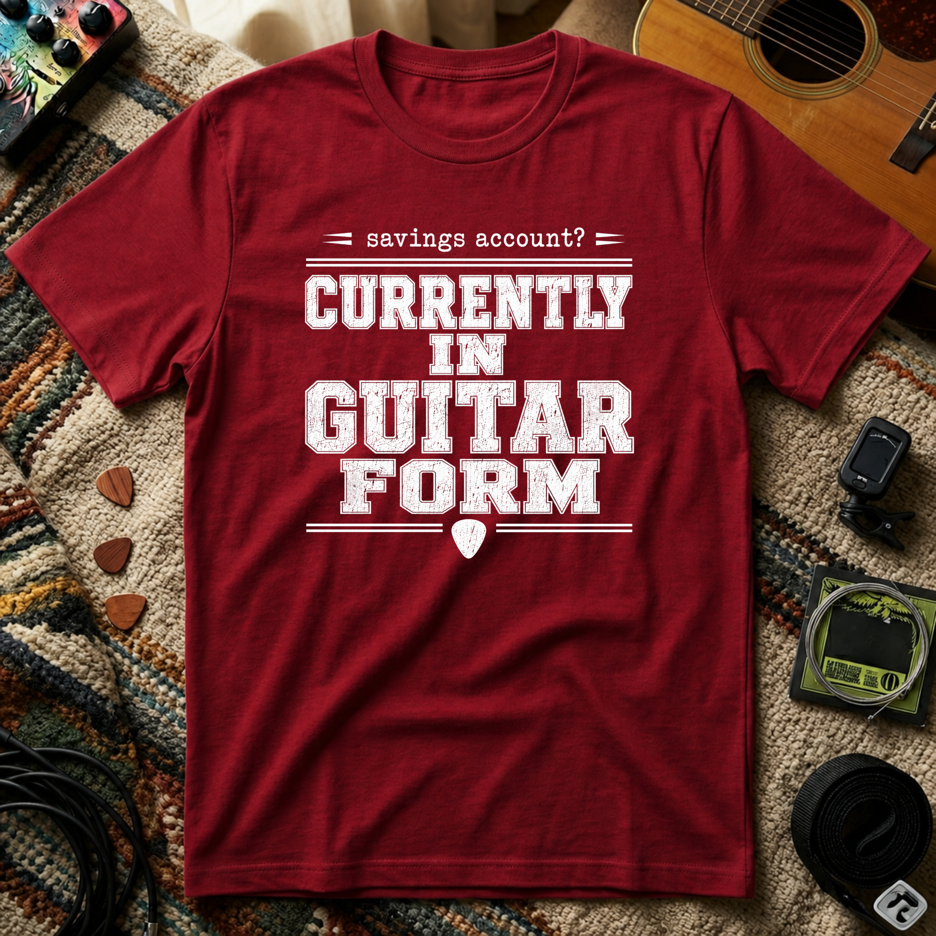 Savings Account Currently In Guitar Form T-Shirt