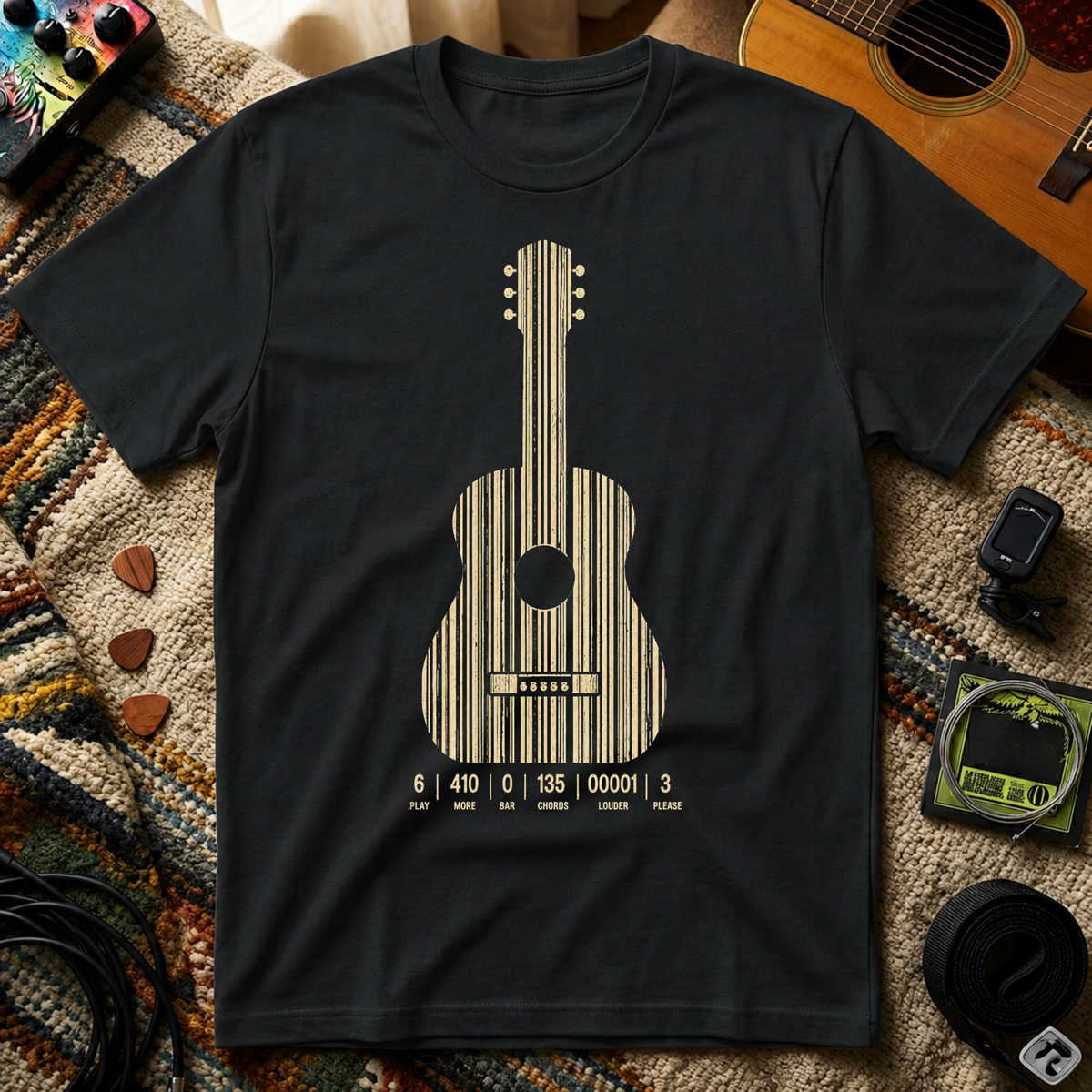 Guitar Bar Code T-Shirt