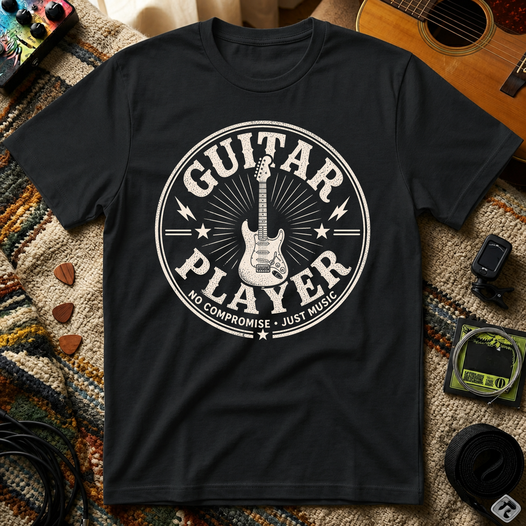 Guitar Player No Compromise Just Music T-Shirt
