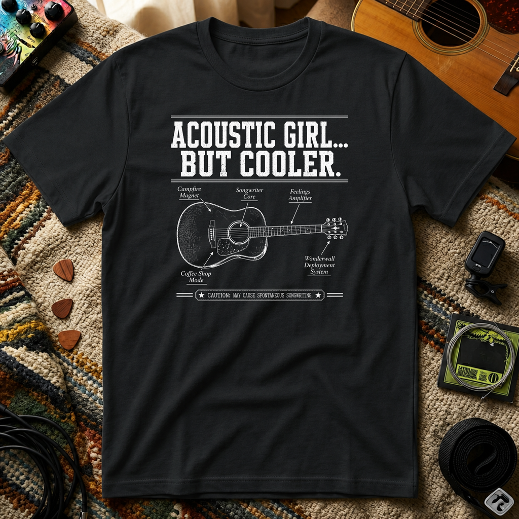 Acoustic Girl But Cooler T-Shirt