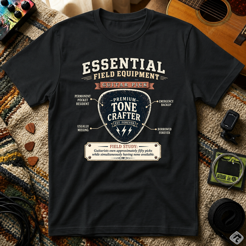 Essential Field Equipment Guitar Pick T-Shirt