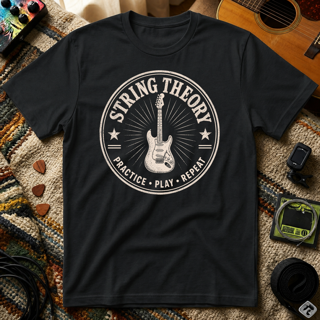 String Theory Practice Play Repeat T-Shirt