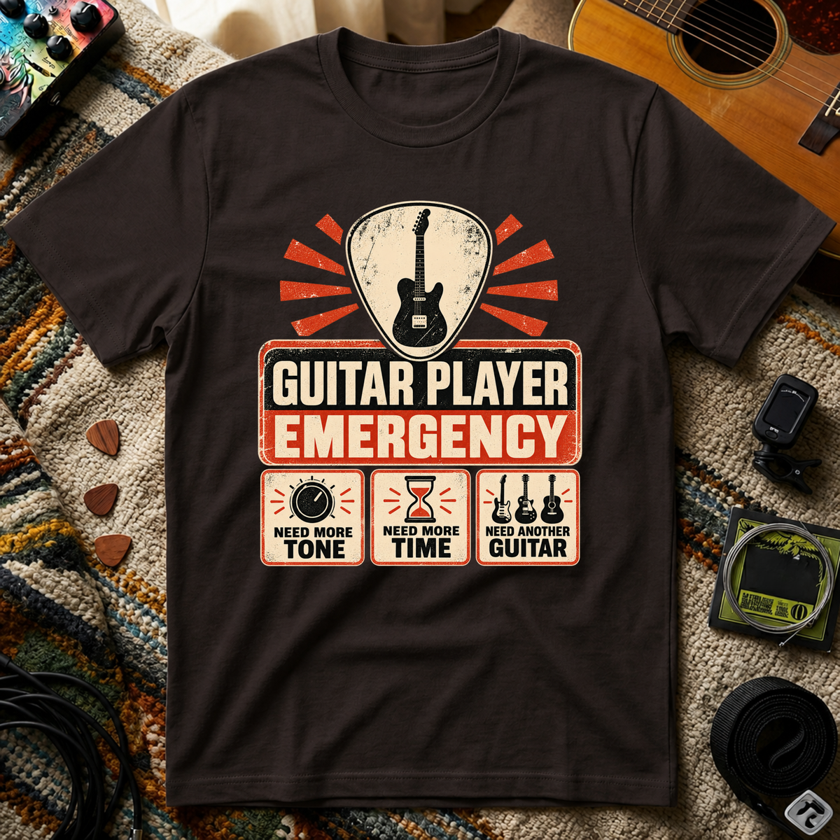 Guitar Player Emergency T-Shirt