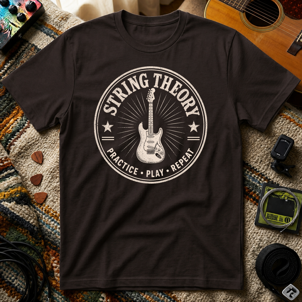 String Theory Practice Play Repeat T-Shirt