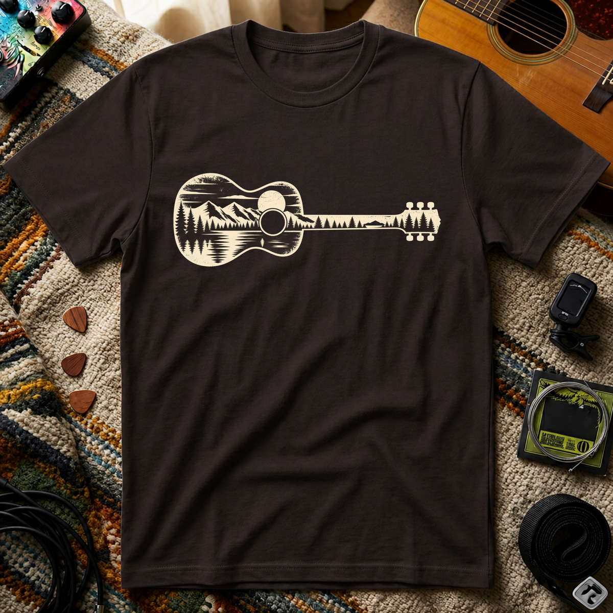 Guitar Silhouette Woods T-Shirt