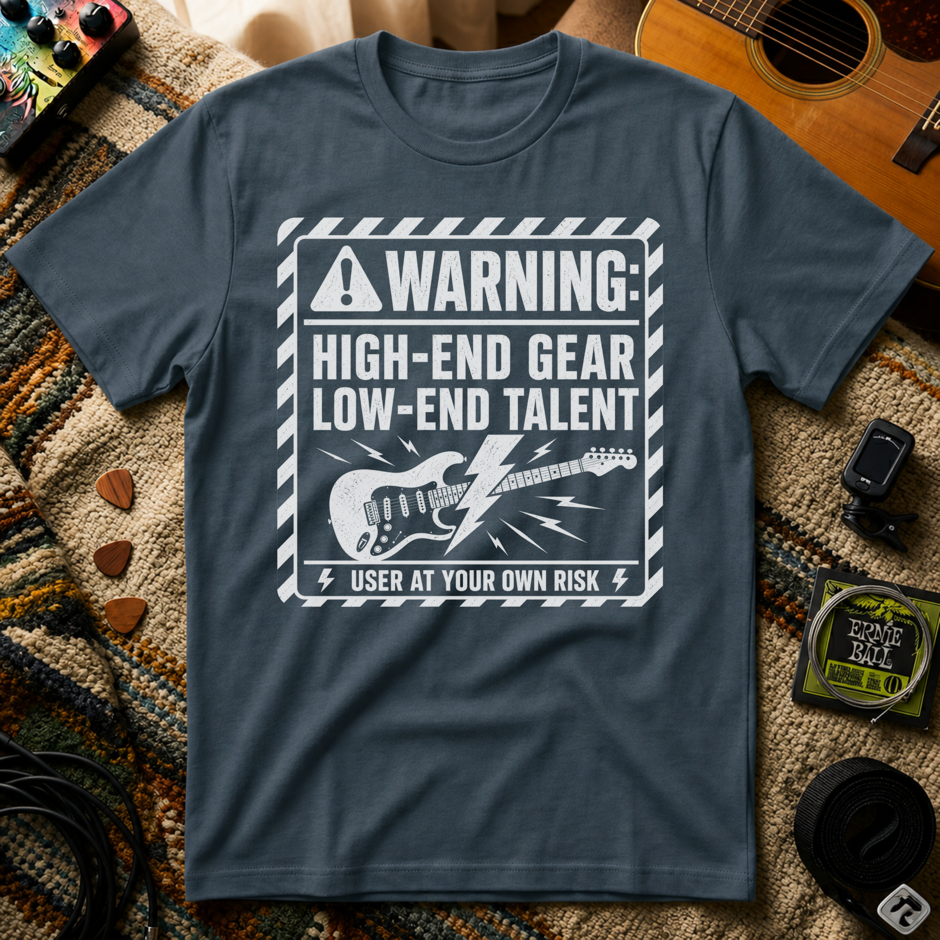 Warning High End Gear Low End Talent T-Shirt