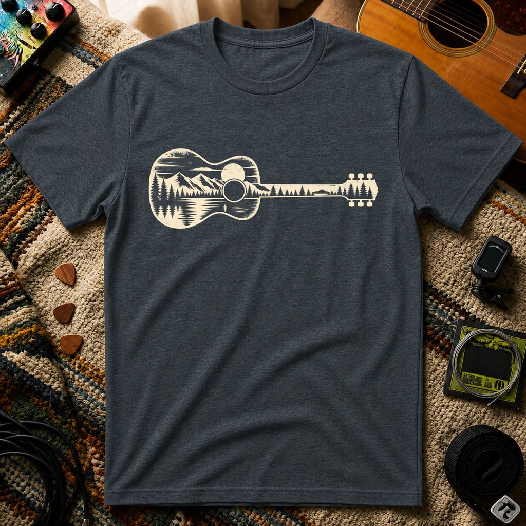 Guitar Silhouette Woods T-Shirt