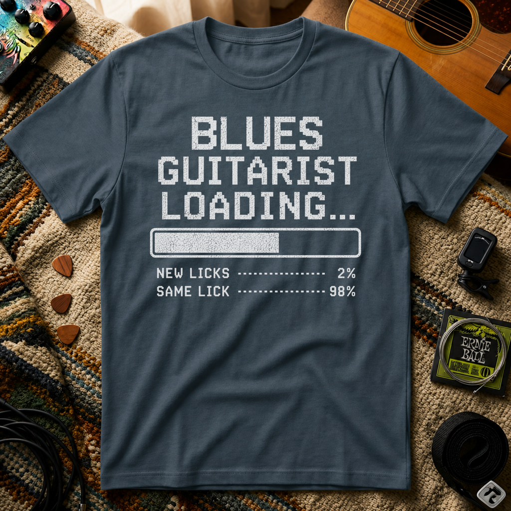 Blues Guitarist Loading T-Shirt