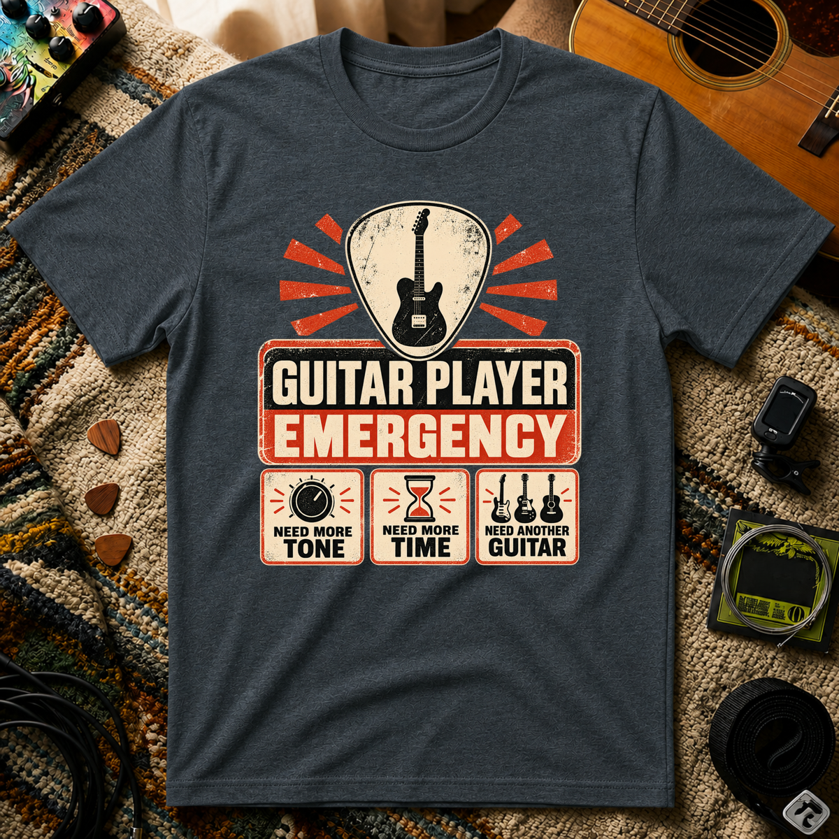 Guitar Player Emergency T-Shirt