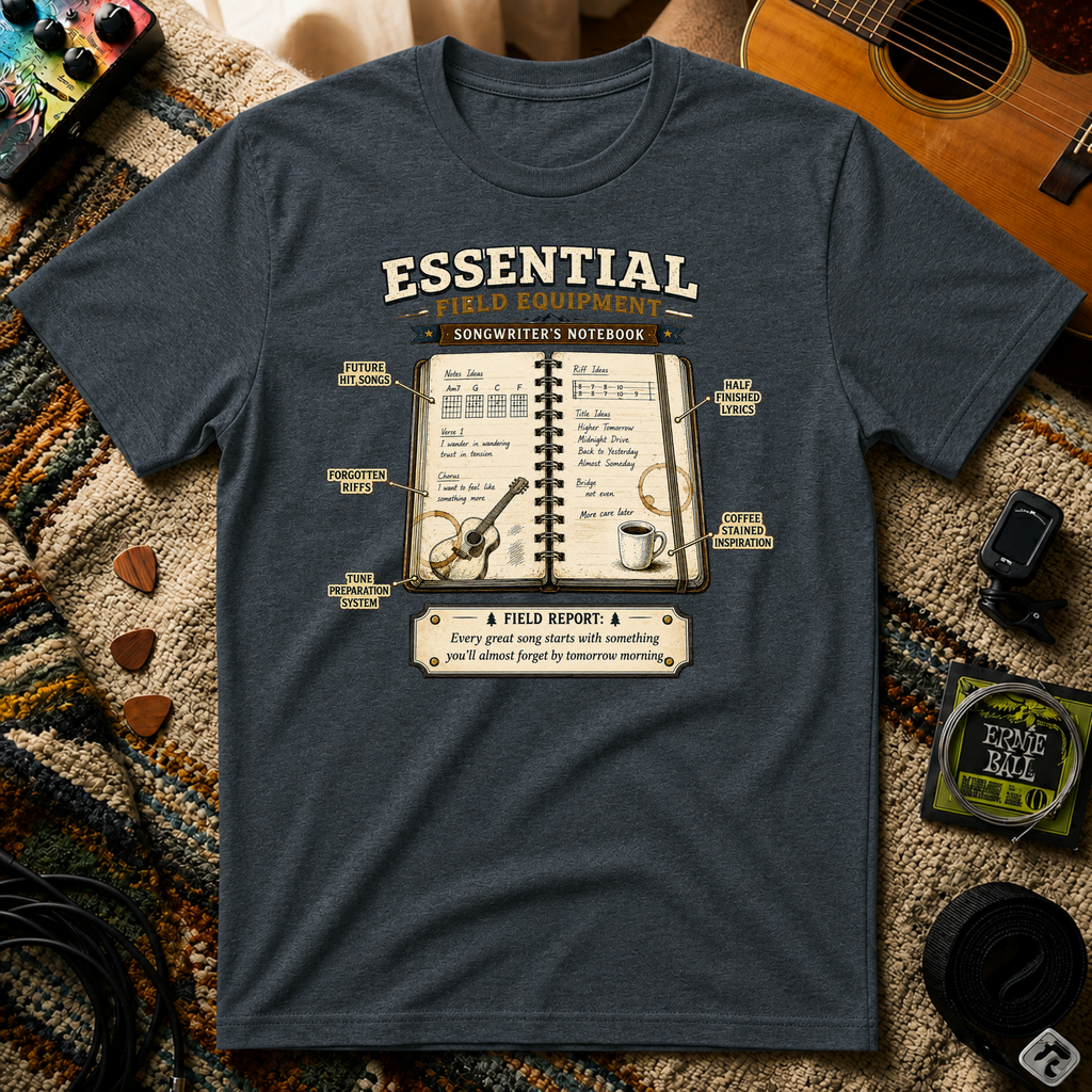 Essential Field Equipment Songwriters Notebook T-Shirt
