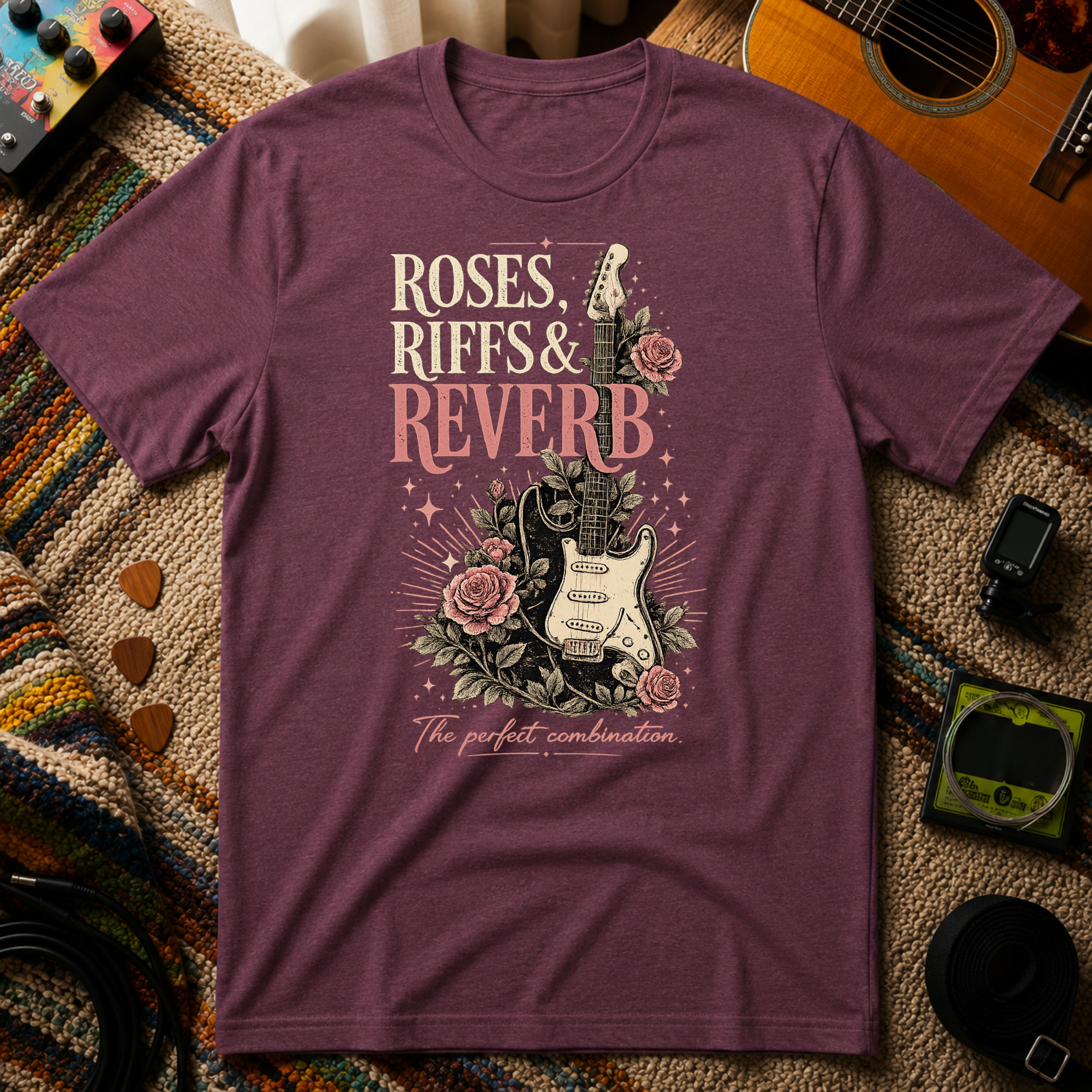 Roses Riffs & Reverb T-Shirt