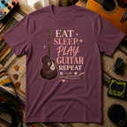 Eat Sleep Play Guitar Repeat T-Shirt