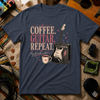 Coffee Guitar Repeat T-Shirt