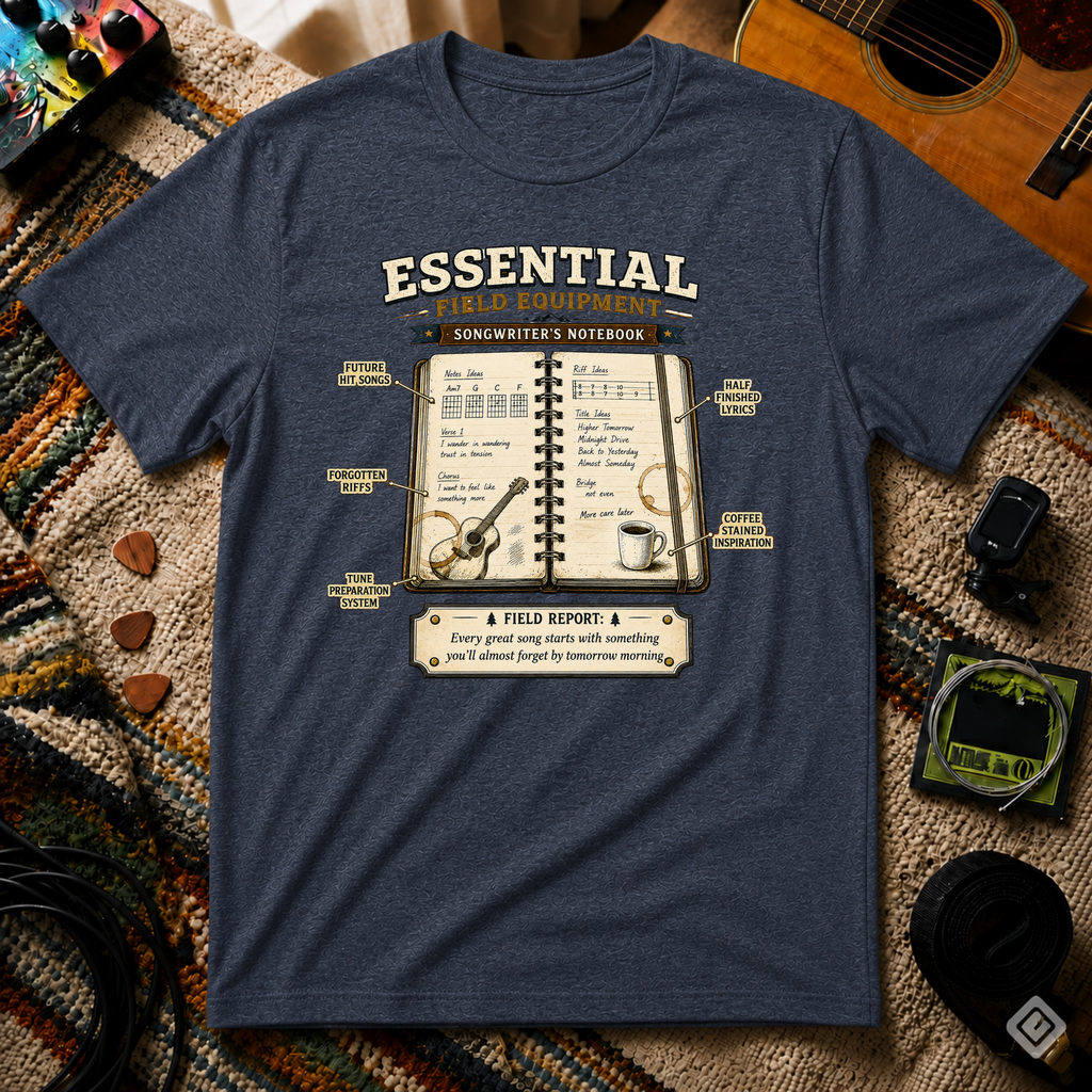 Essential Field Equipment Songwriters Notebook T-Shirt