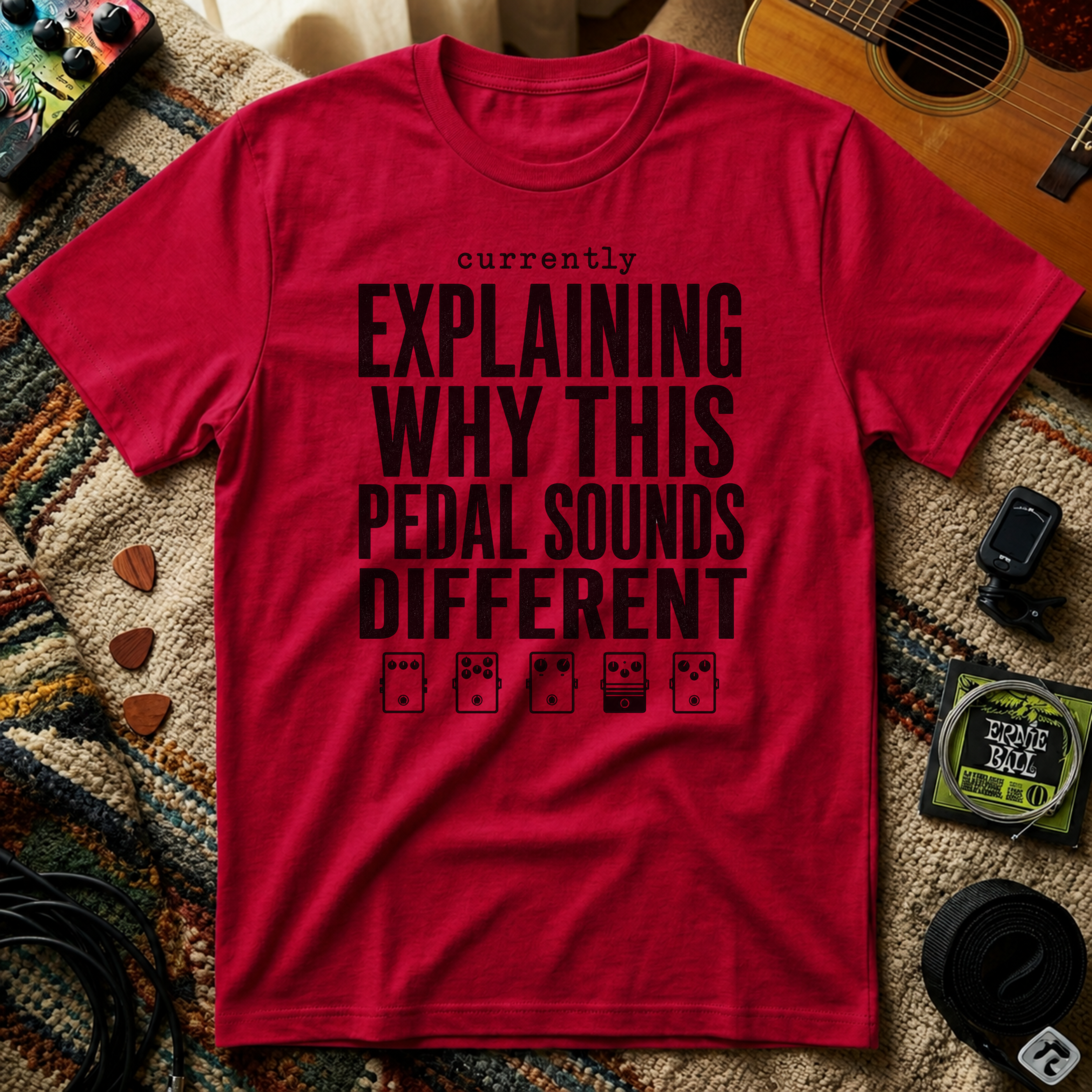 Currently Explaining Why This Pedal Sounds Different T-Shirt