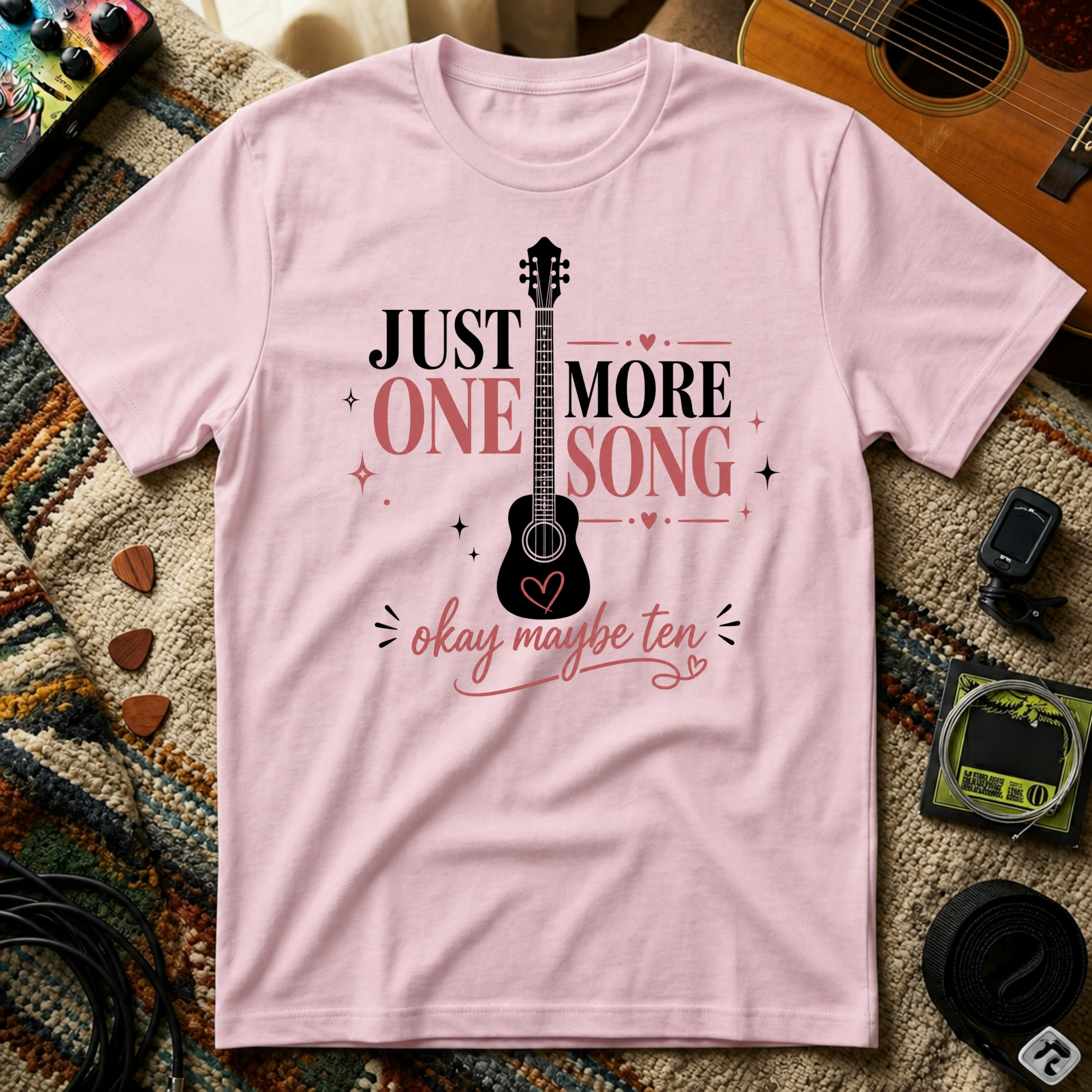 Just One More Song Girl T-Shirt