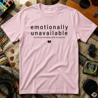 Emotionally Unavailable Bonding With My Guitar T-Shirt