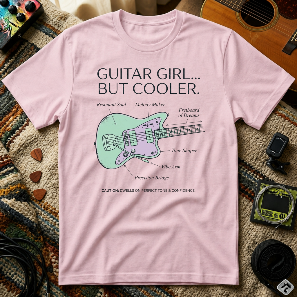 Guitar Girl But Cooler T-Shirt
