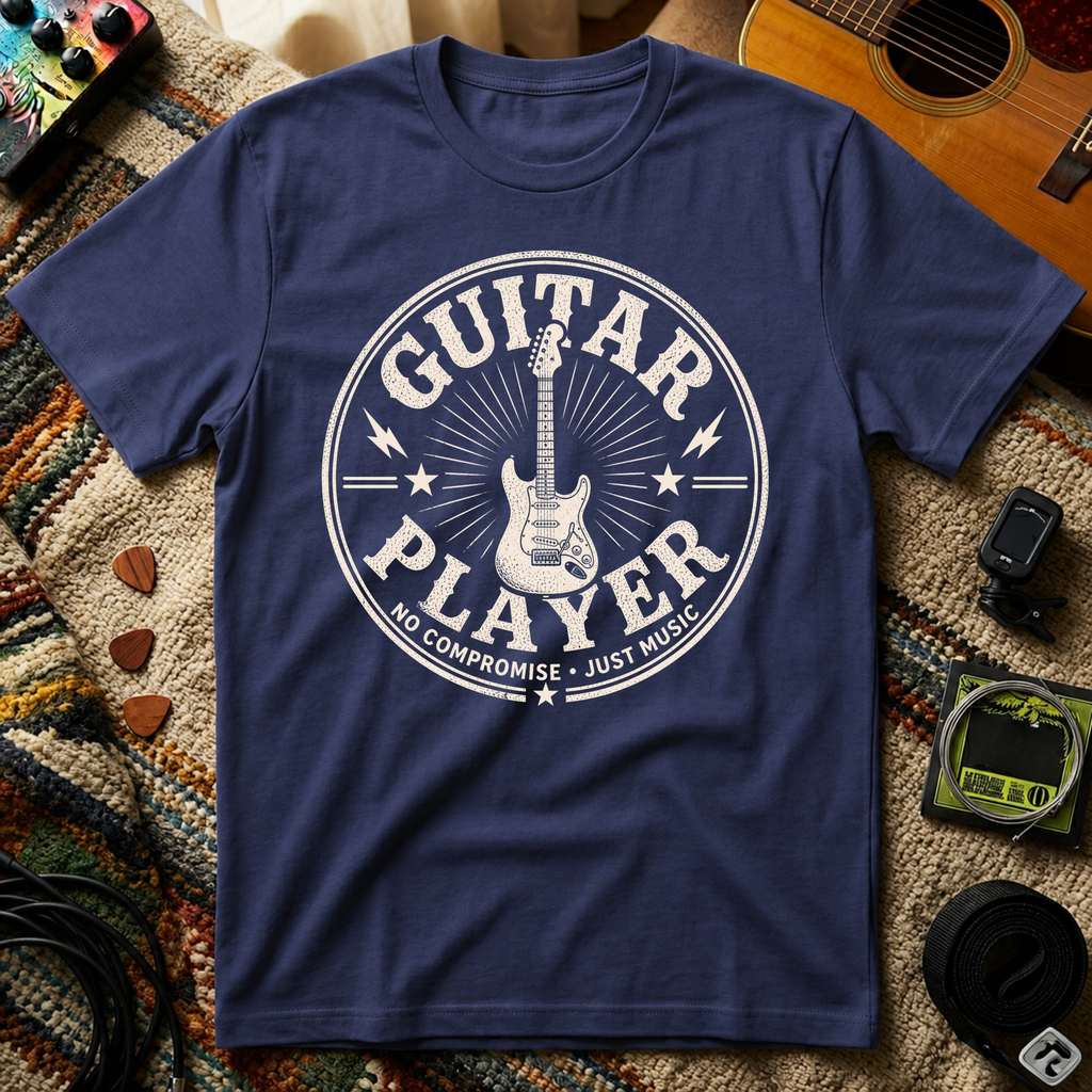 Guitar Player No Compromise Just Music T-Shirt