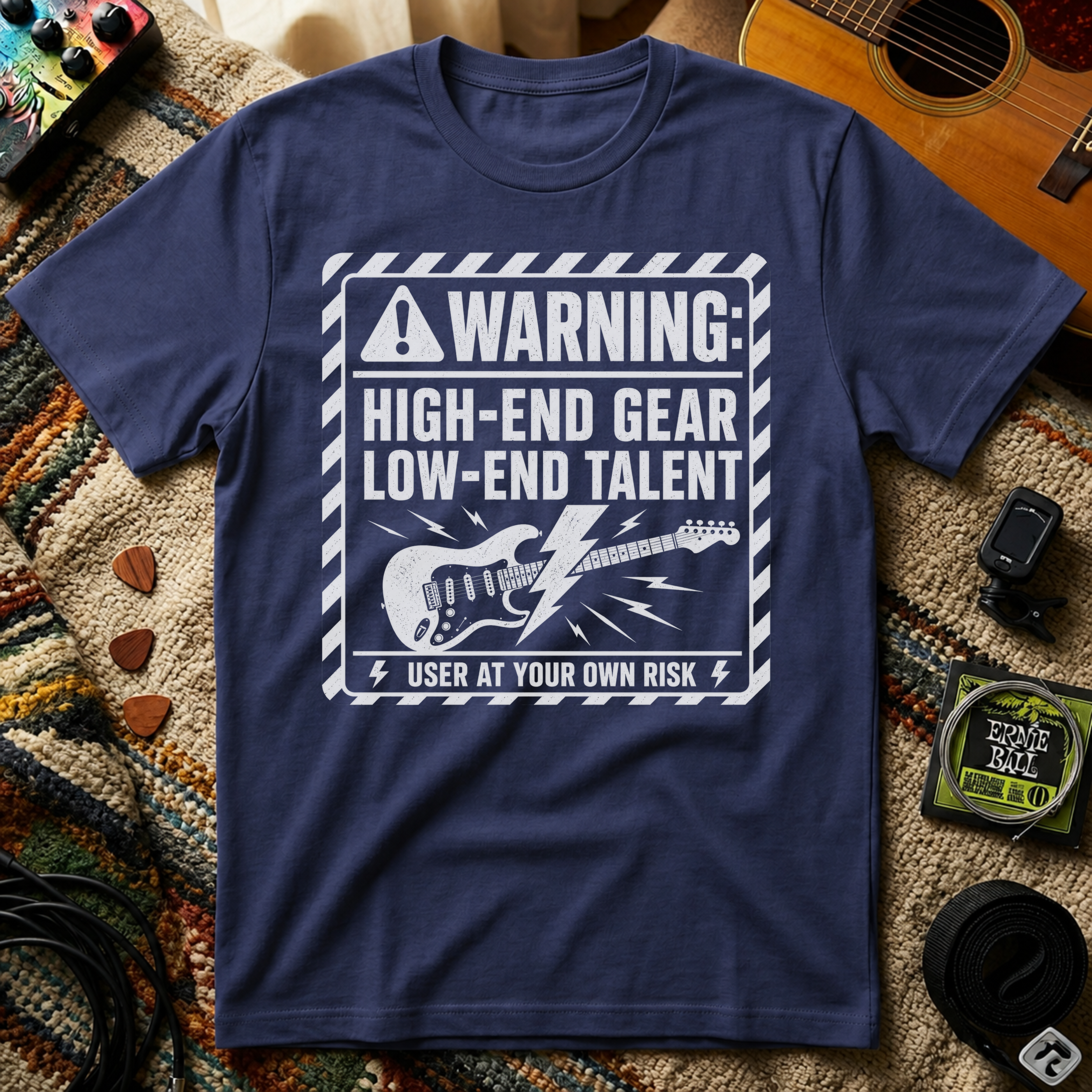 Warning High End Gear Low End Talent T-Shirt