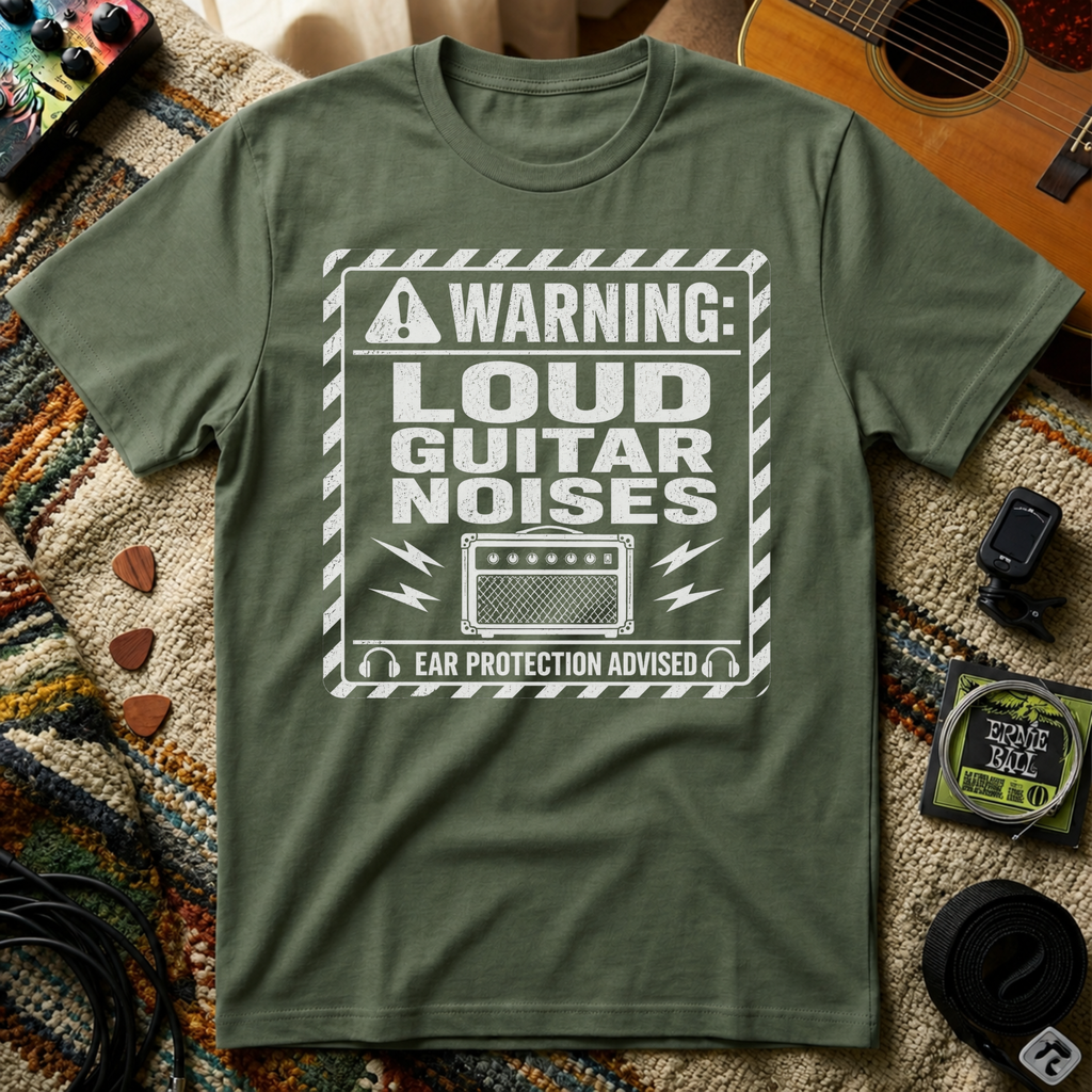 Warning Loud Guitar Noises T-Shirt