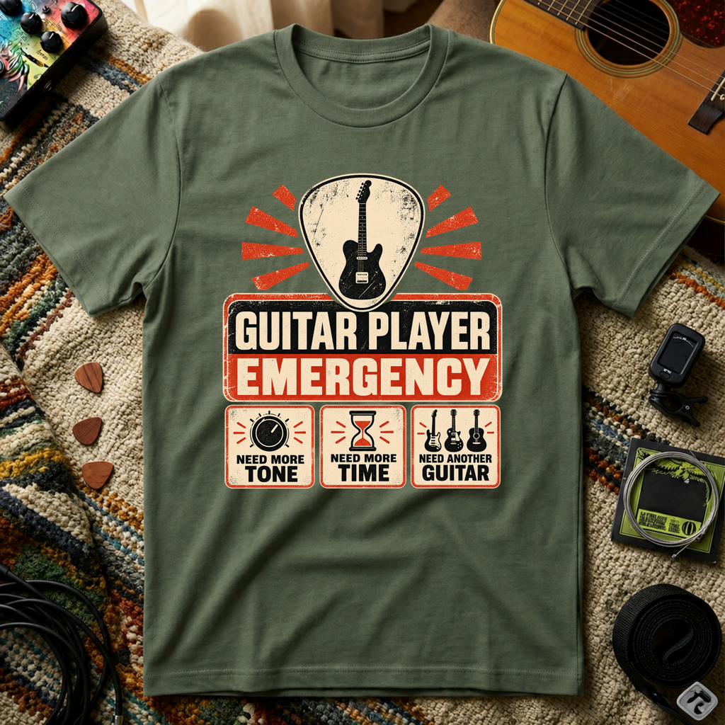 Guitar Player Emergency T-Shirt
