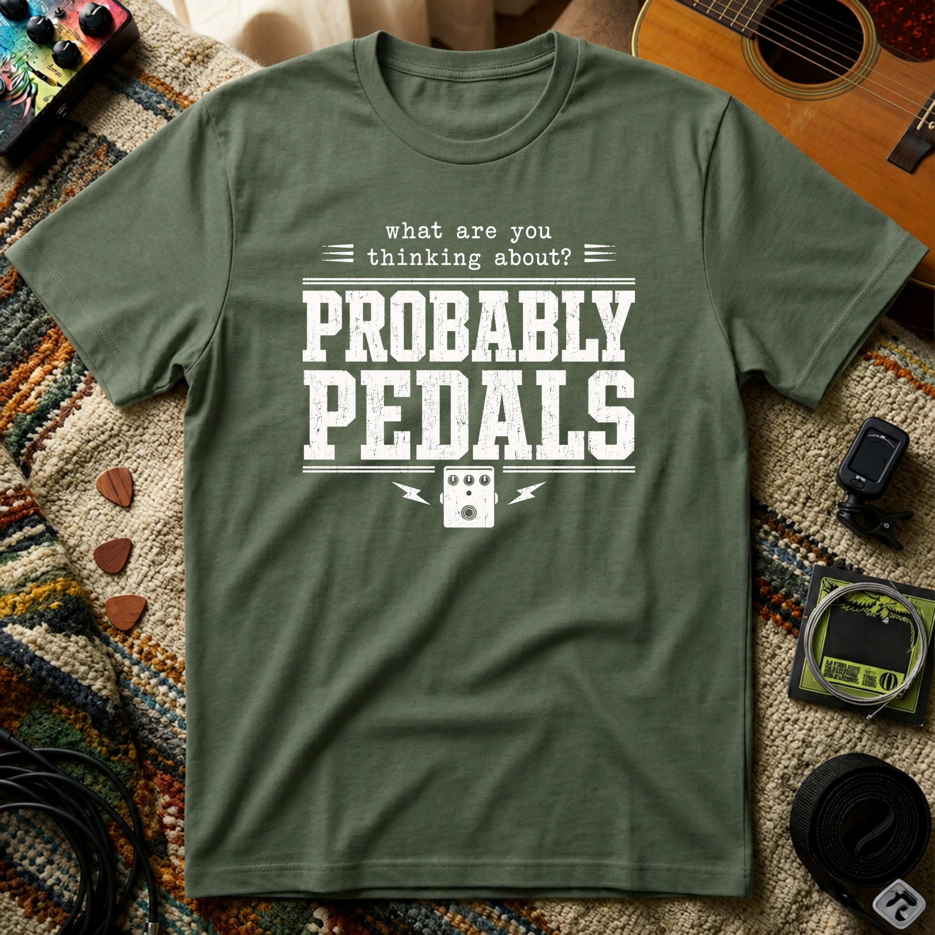 What Are You Thinking About Probably Pedals T-Shirt