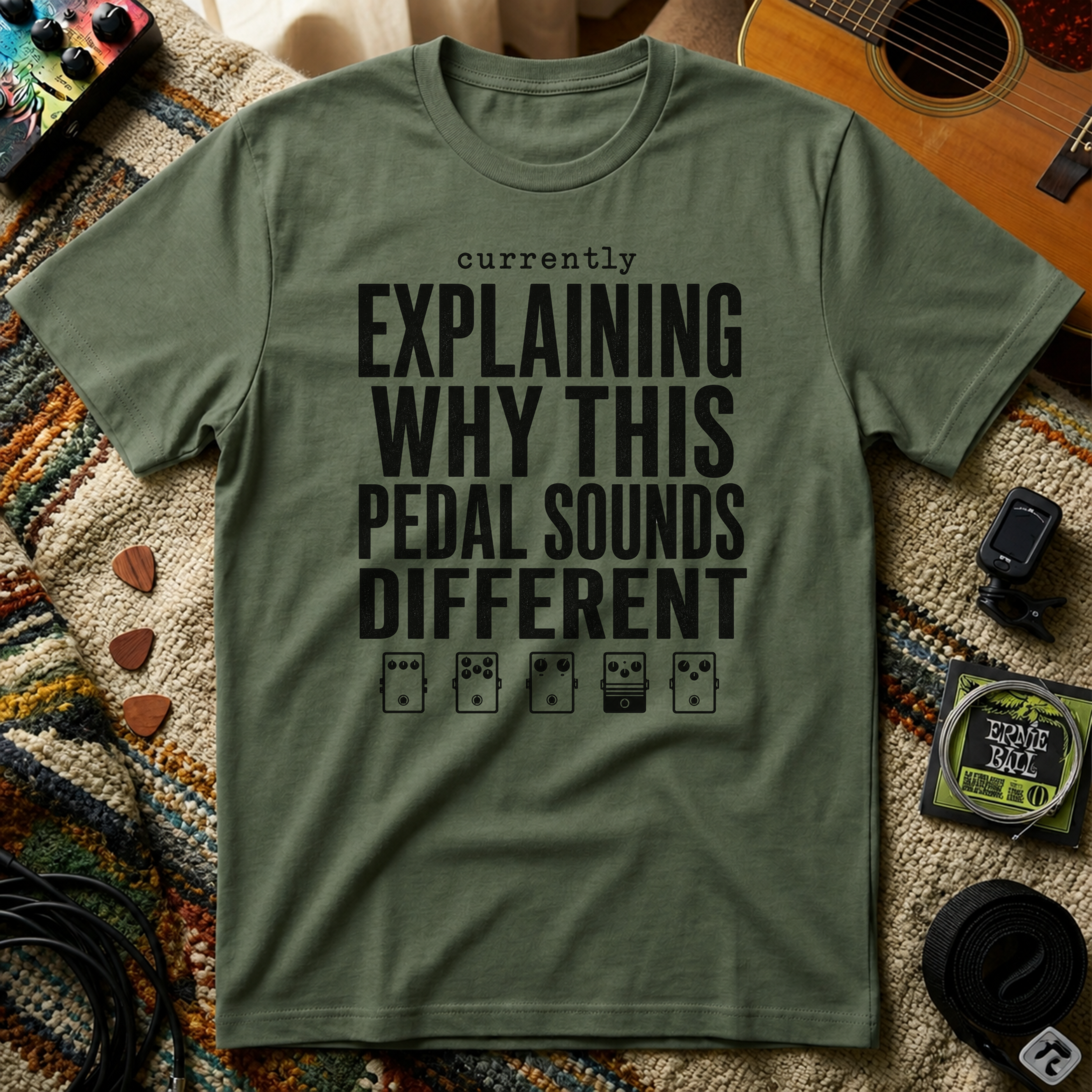 Currently Explaining Why This Pedal Sounds Different T-Shirt
