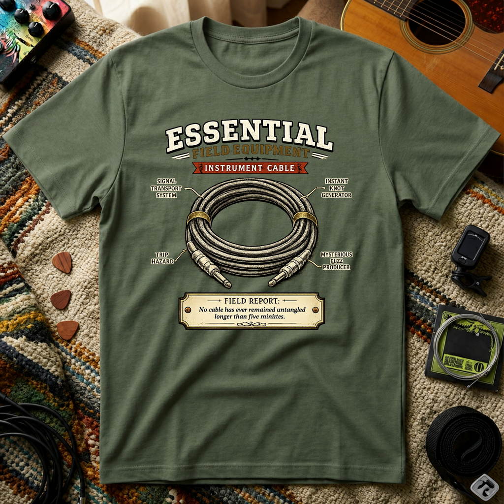 Essential Field Equipment Instrument Cable T-Shirt