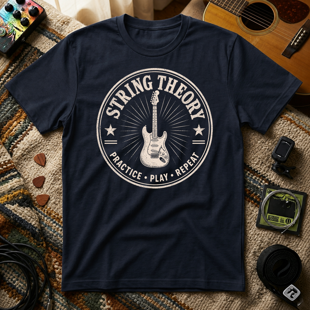String Theory Practice Play Repeat T-Shirt