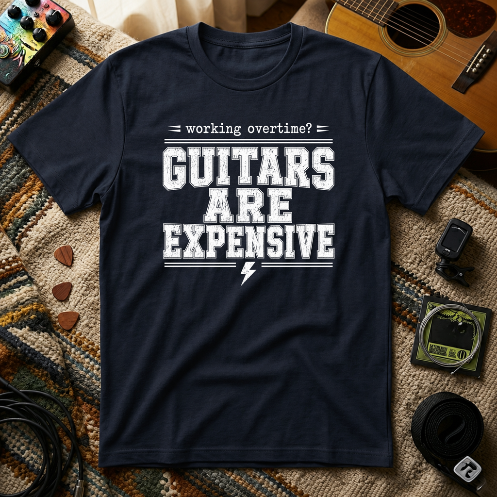 Working Over Time Guitars Are Expensive T-Shirt