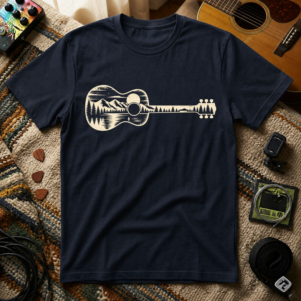 Guitar Silhouette Woods T-Shirt