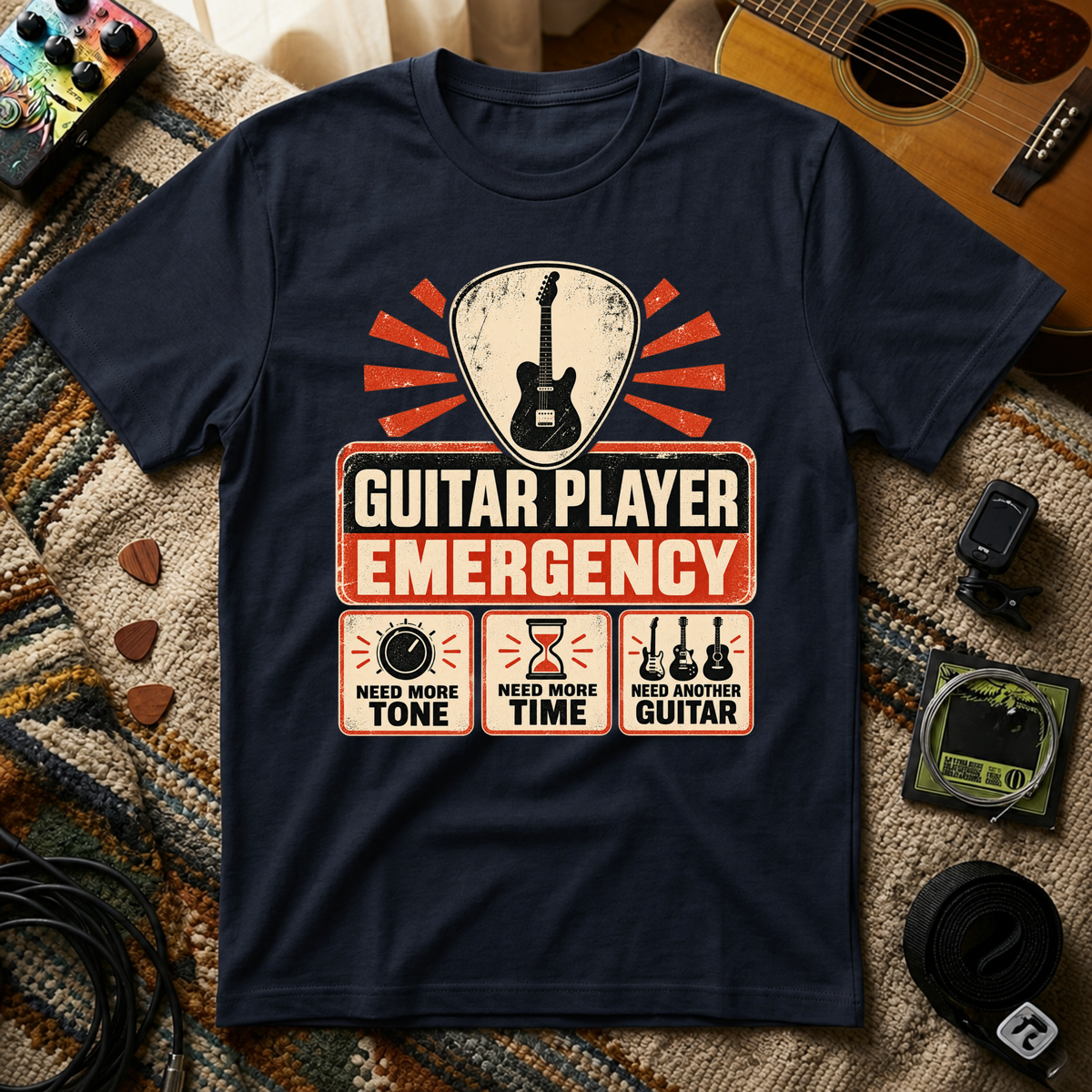 Guitar Player Emergency T-Shirt