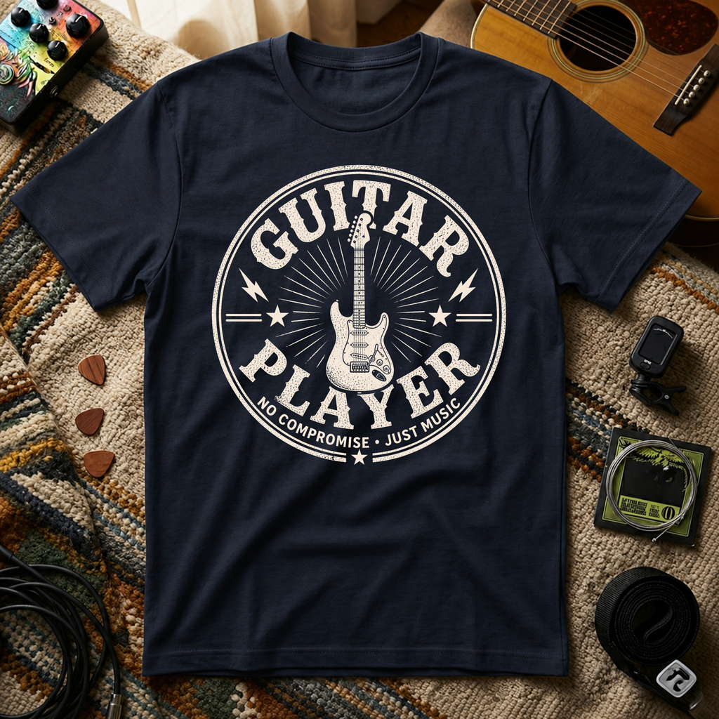 Guitar Player No Compromise Just Music T-Shirt