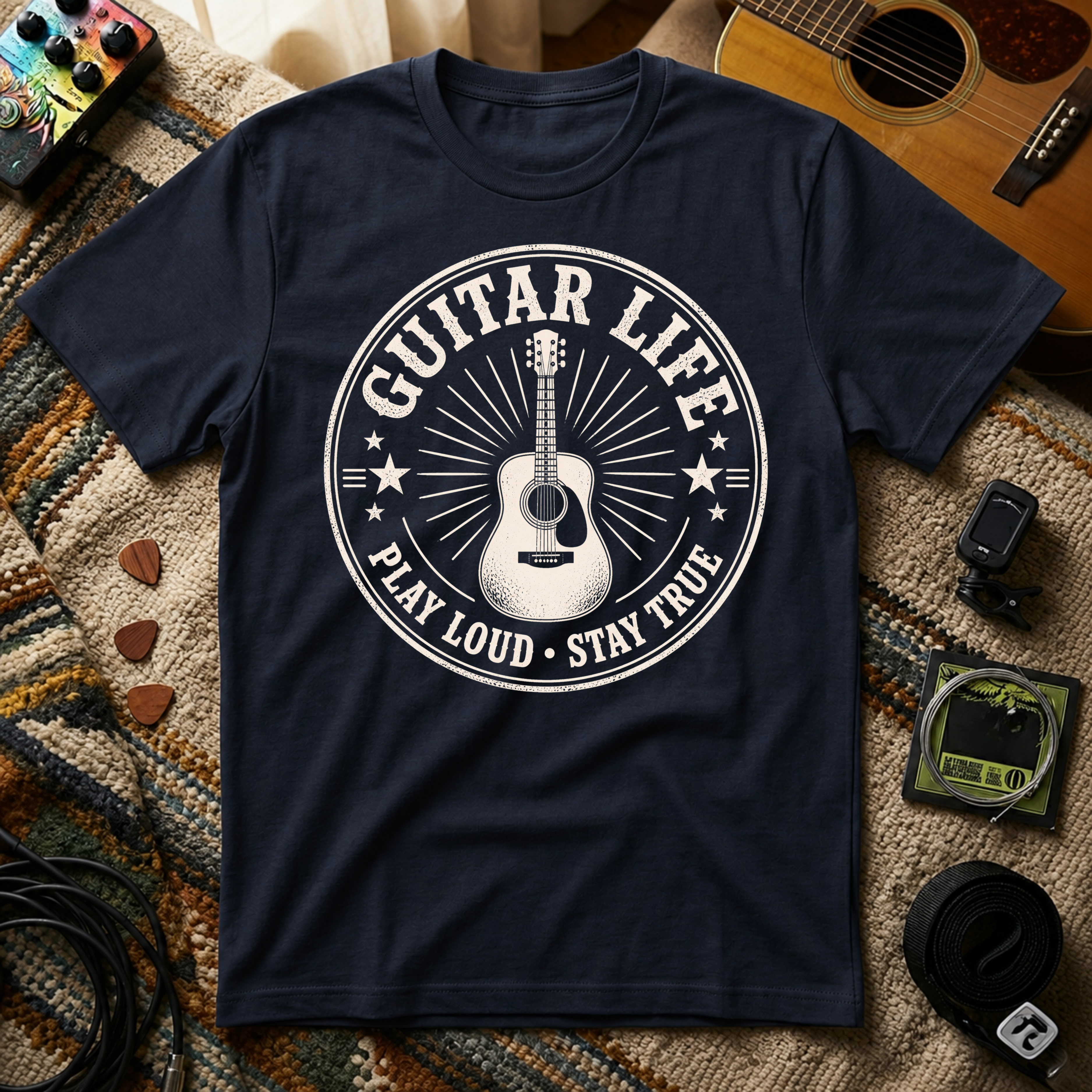 Guitar Life Play Loud Stay True T-Shirt