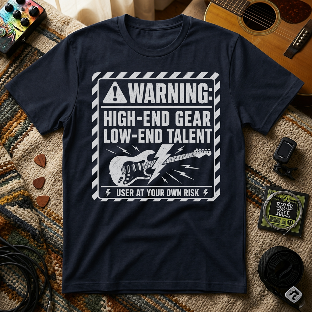 Warning High End Gear Low End Talent T-Shirt