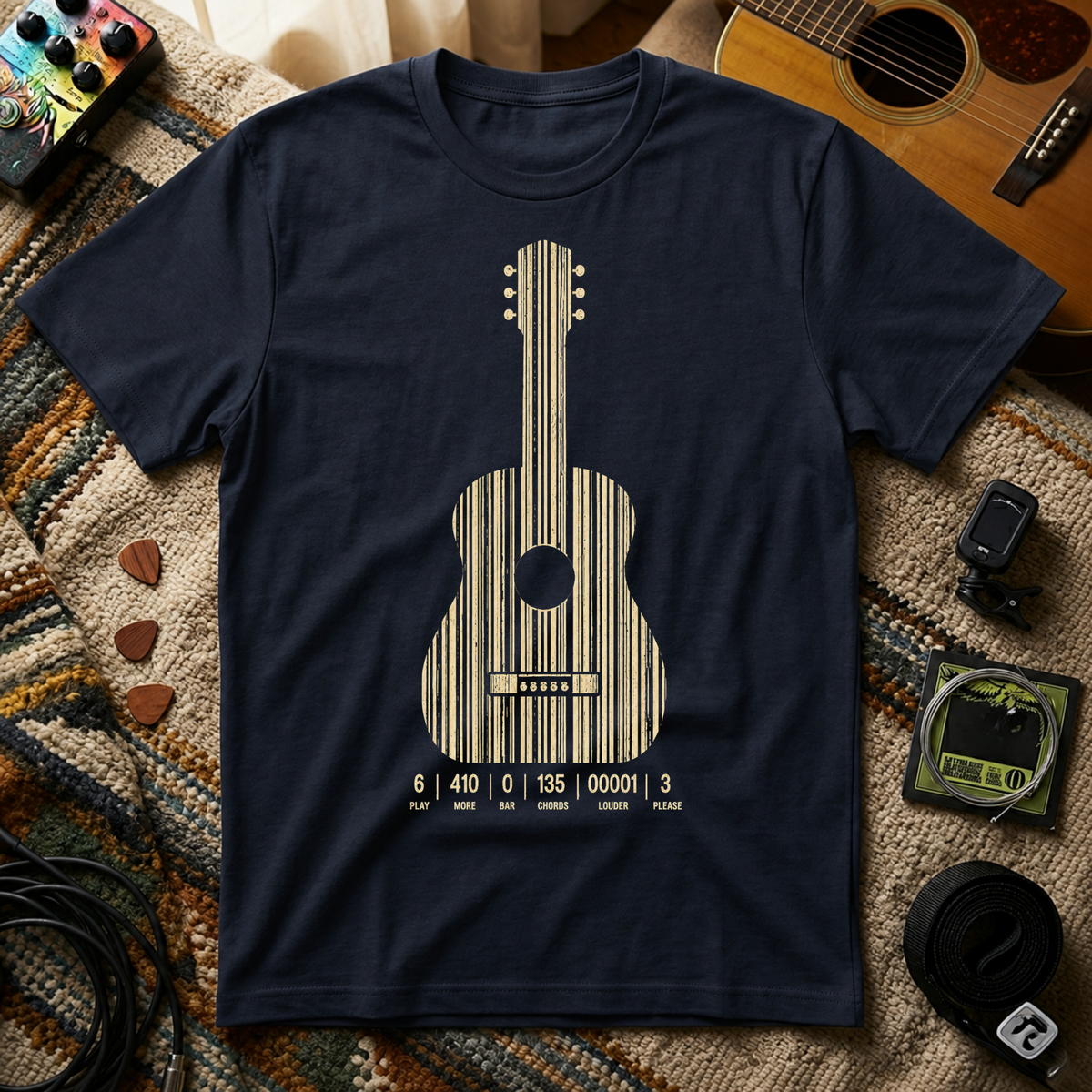 Guitar Bar Code T-Shirt