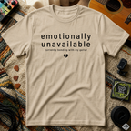 Emotionally Unavailable Bonding With My Guitar T-Shirt