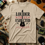 Louder Than Expected Yeah She Plays Guitar T-Shirt