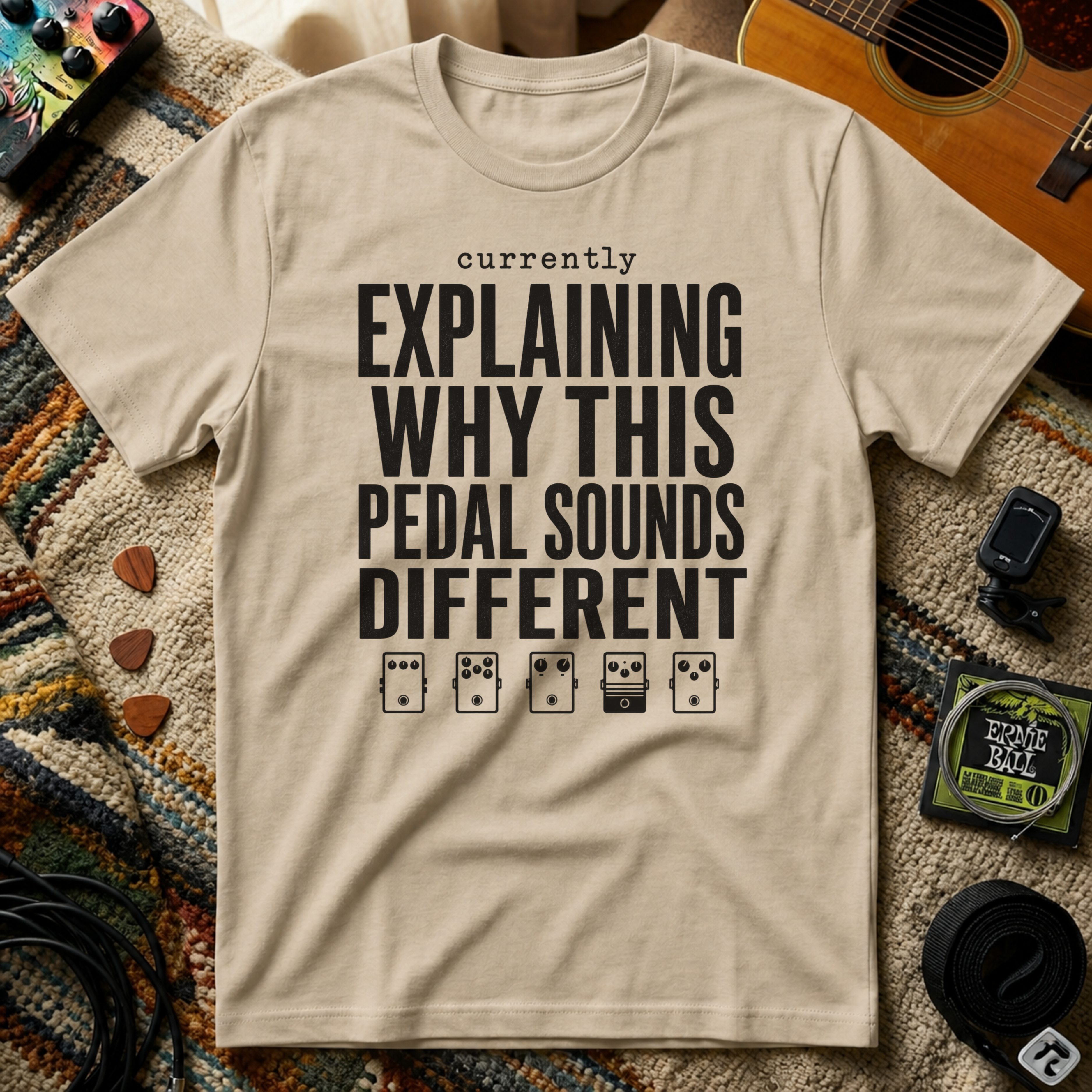 Currently Explaining Why This Pedal Sounds Different T-Shirt