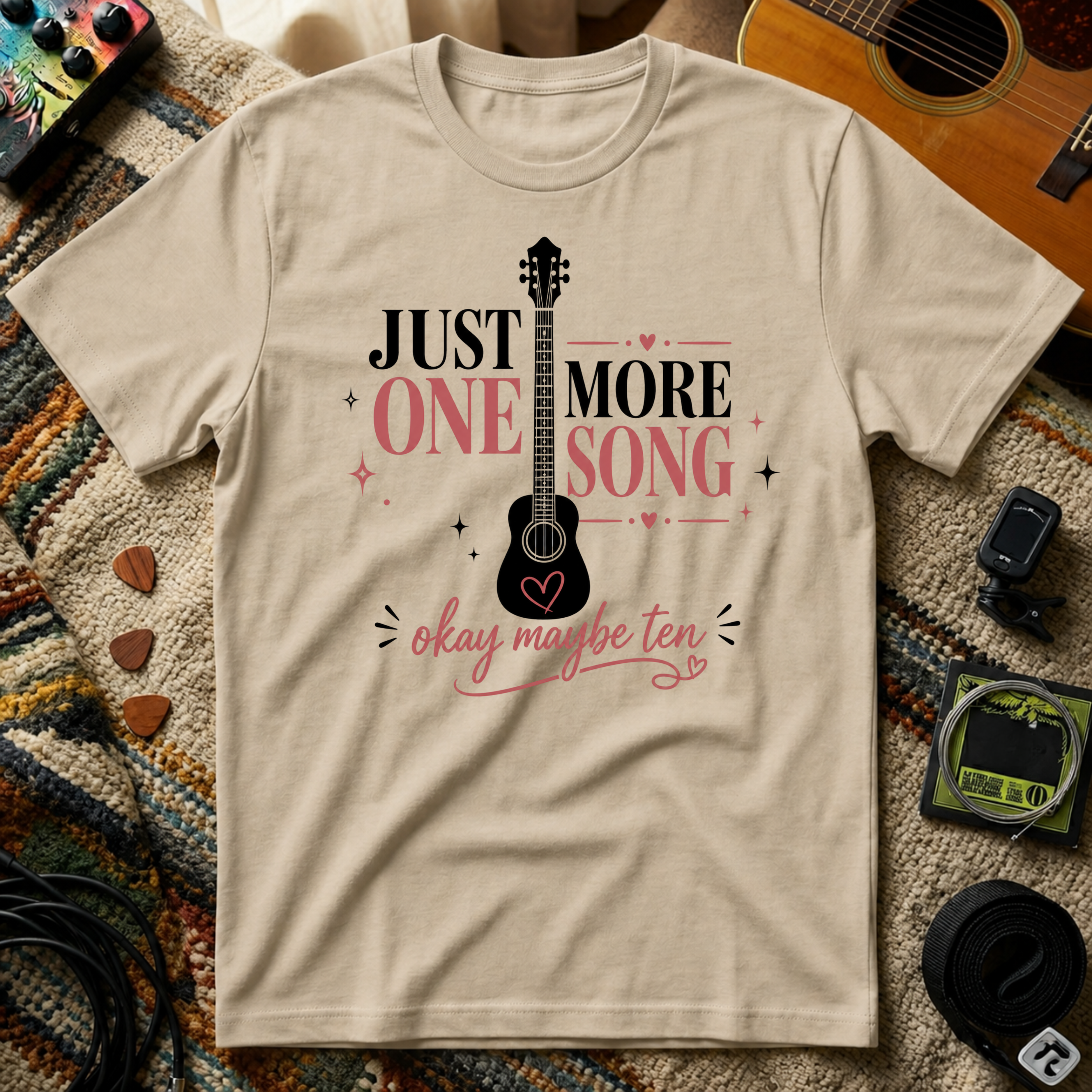 Just One More Song Girl T-Shirt