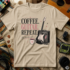 Coffee Guitar Repeat T-Shirt
