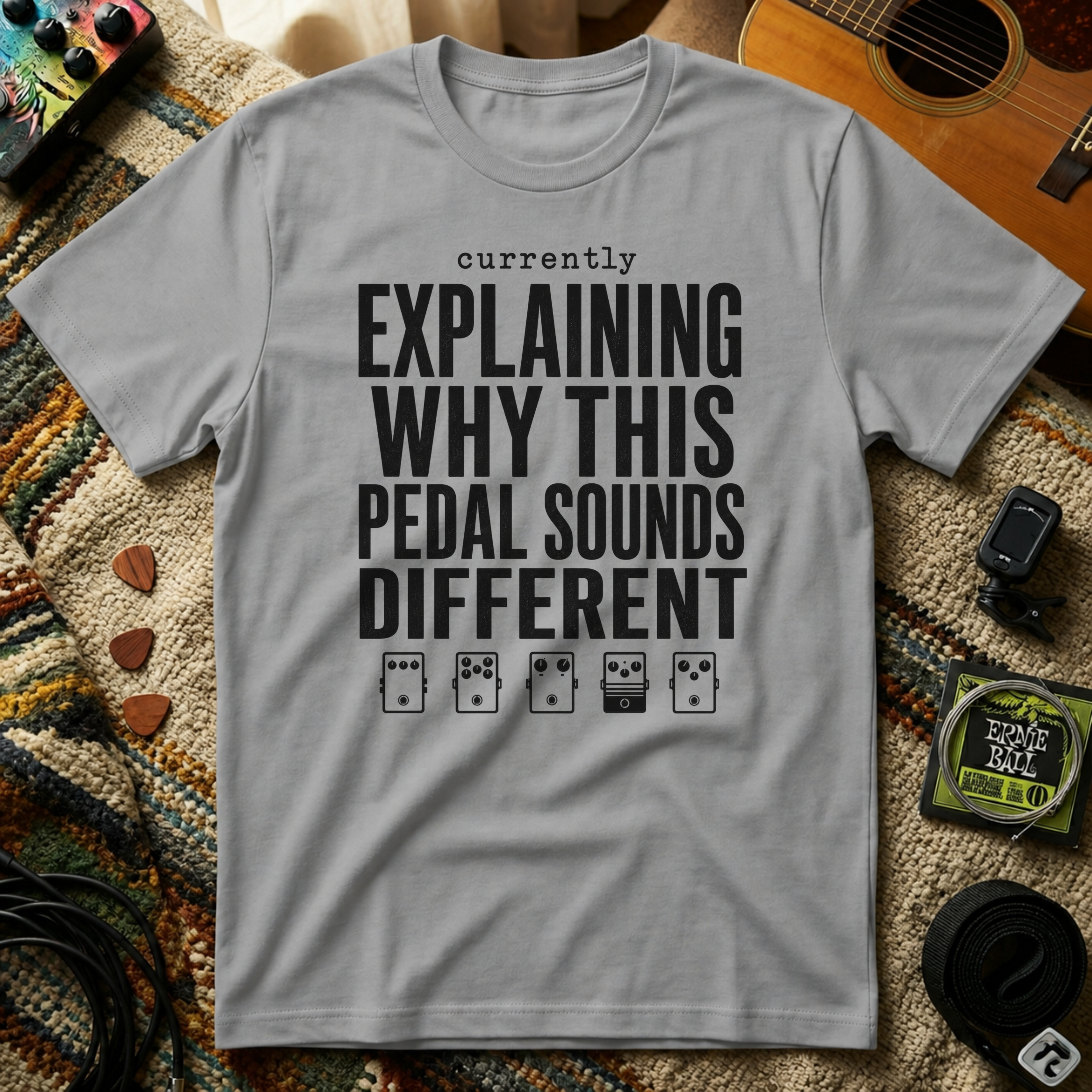 Currently Explaining Why This Pedal Sounds Different T-Shirt