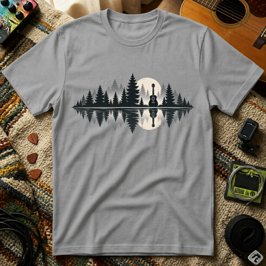 Guitar Lake Reflection T-Shirt