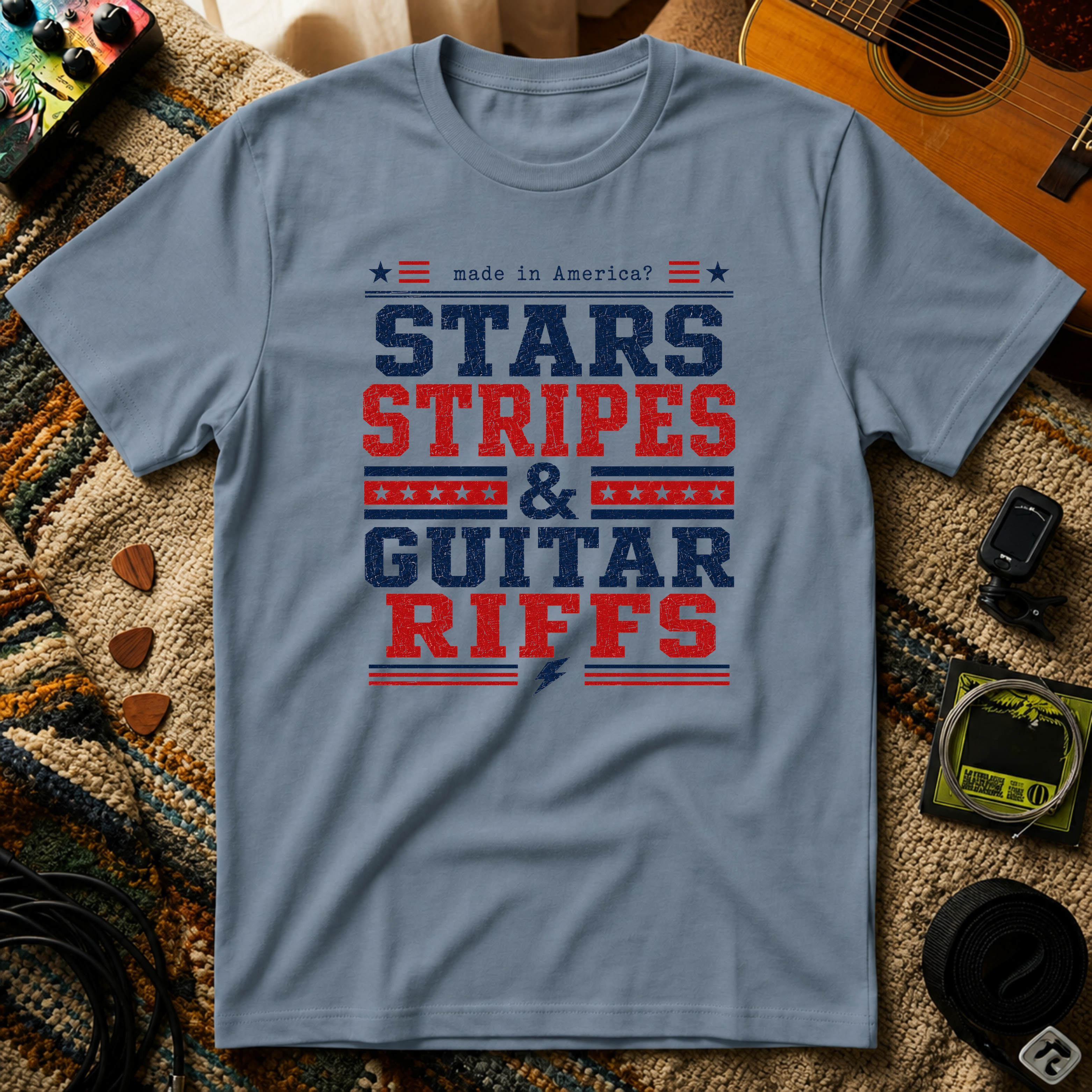 Stars Strips & Guitar Riffs T-Shirt