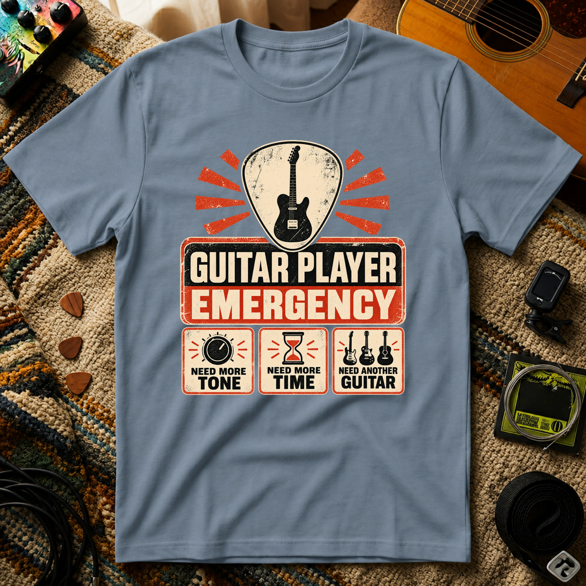 Guitar Player Emergency T-Shirt
